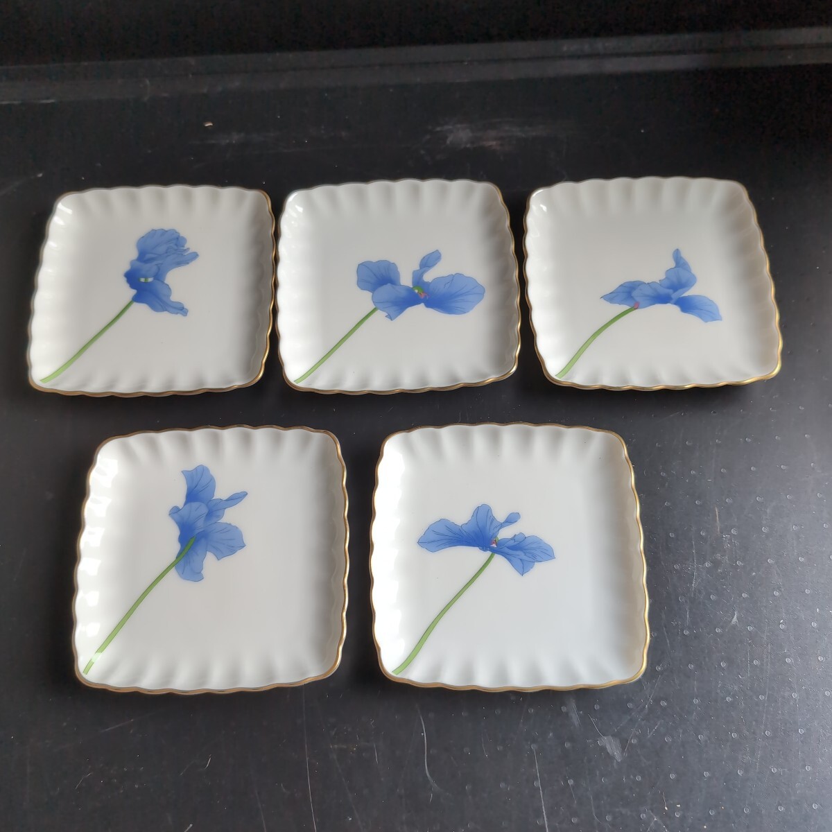 ●未使用品●香蘭社■スクエア小皿■5枚セット■拍卖