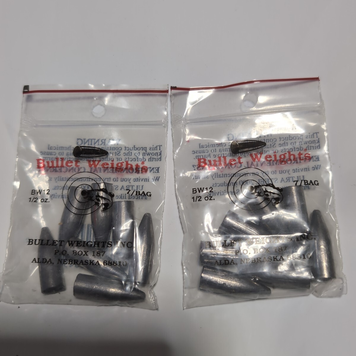 ■新品■バレットウエイト■1/2oz、7個入、2パックセット■拍卖