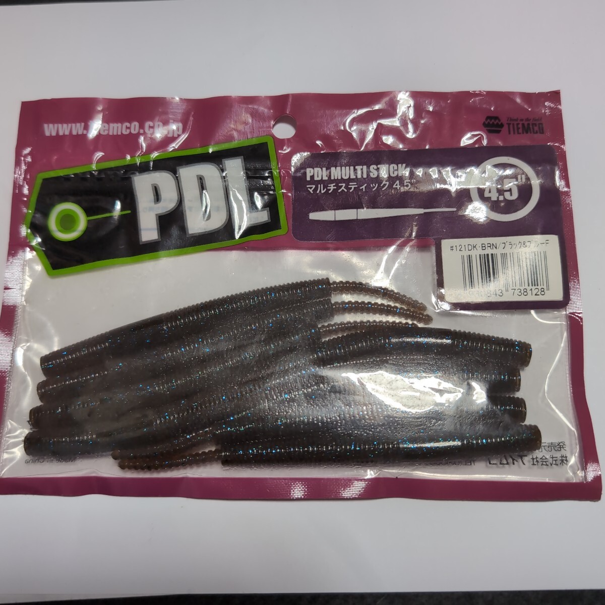 ■新品■ティムコ■マルチスティック■4.5インチ、8本入り、ダークブラウンブラックブルーフレーク■2拍卖