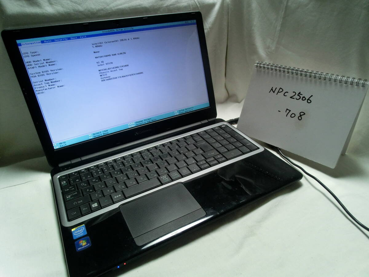 【ジャンク】 Gateway V5WT2(タッチパッド不調)/Intel Celeron 2957U/メモリ4GB/OS:-/管:NPC2506-708拍卖