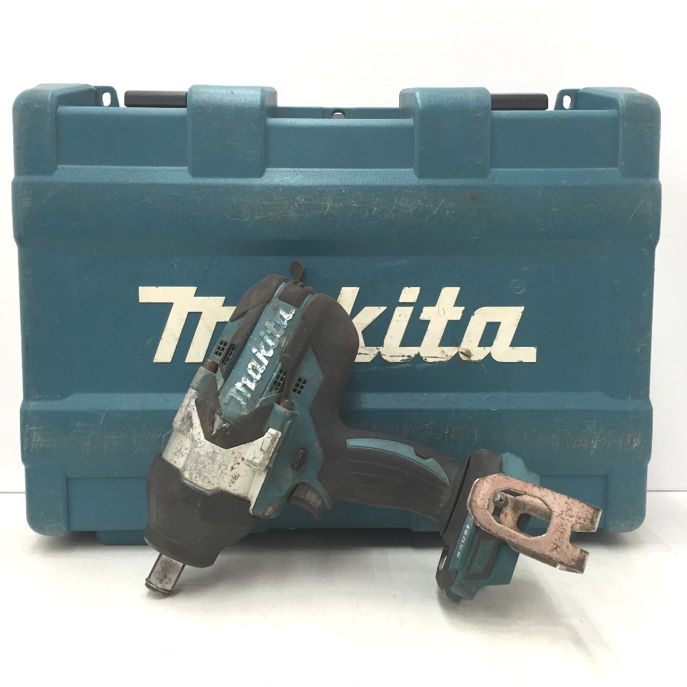 makita マキタ 18V対応 19mm 充電式インパクトレンチ 最大トルク800N・m 本体のみ ケース・変換ソケット付 TW1001D 中古拍卖
