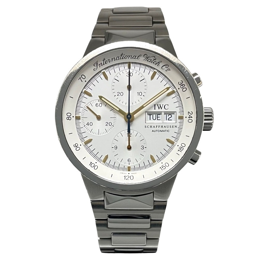 アイダブリューシー IW370713 40mm GST クロノグラフ キャリバー7922 シルバー文字盤 IWC SCHAFFHAUSEN 腕時計 自動巻き メンズ拍卖