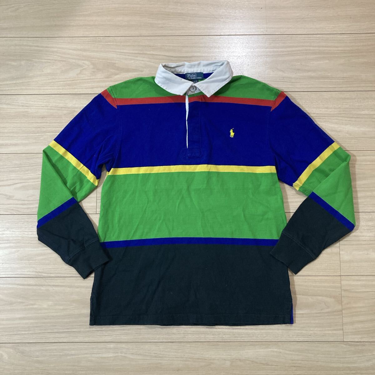 Polo ポロ RALPH LAUREN ラルフローレン ポロシャツ ラガーシャツ ラガージャージ L(14ー16) サイズ160 カラフル拍卖