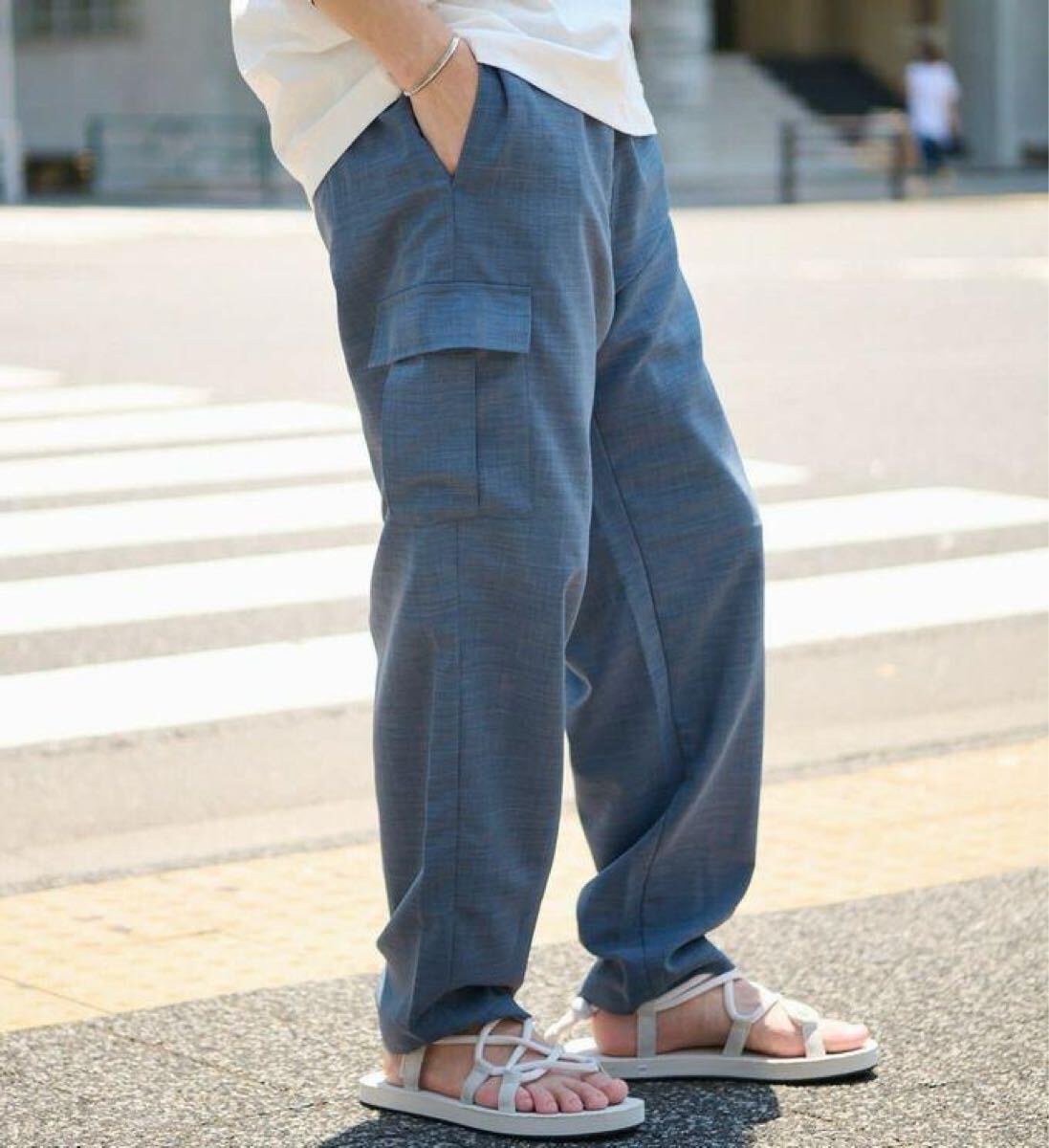 ★新品 春夏 さらっと履き心地抜群 カーゴパンツL CIAOPANIC 定価¥7700拍卖