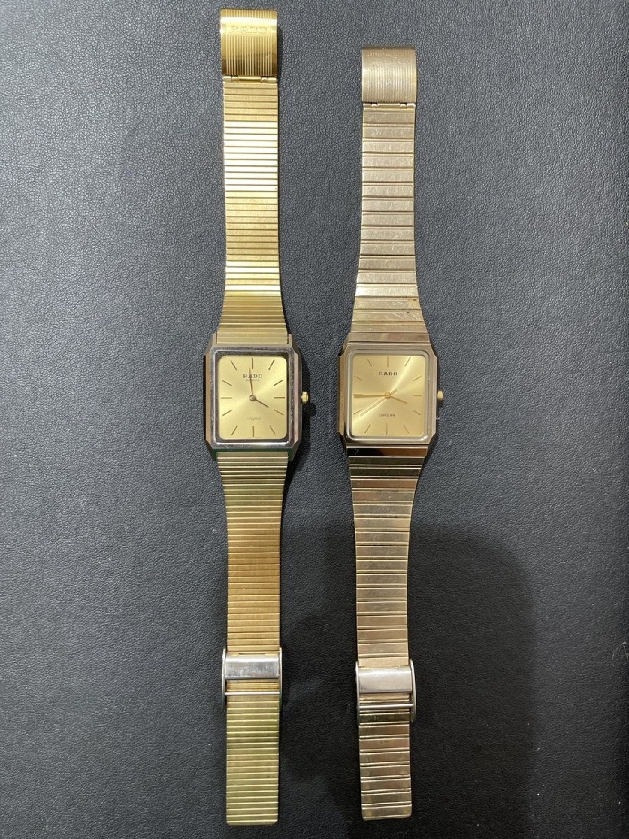 【5YK藤06003E】1円スタート★腕時計★RADO★ラドー★DIASTAR★ダイアスター★ゴールド★メンズ★稼働品★現状品★純正ベルト★金文字盤拍卖