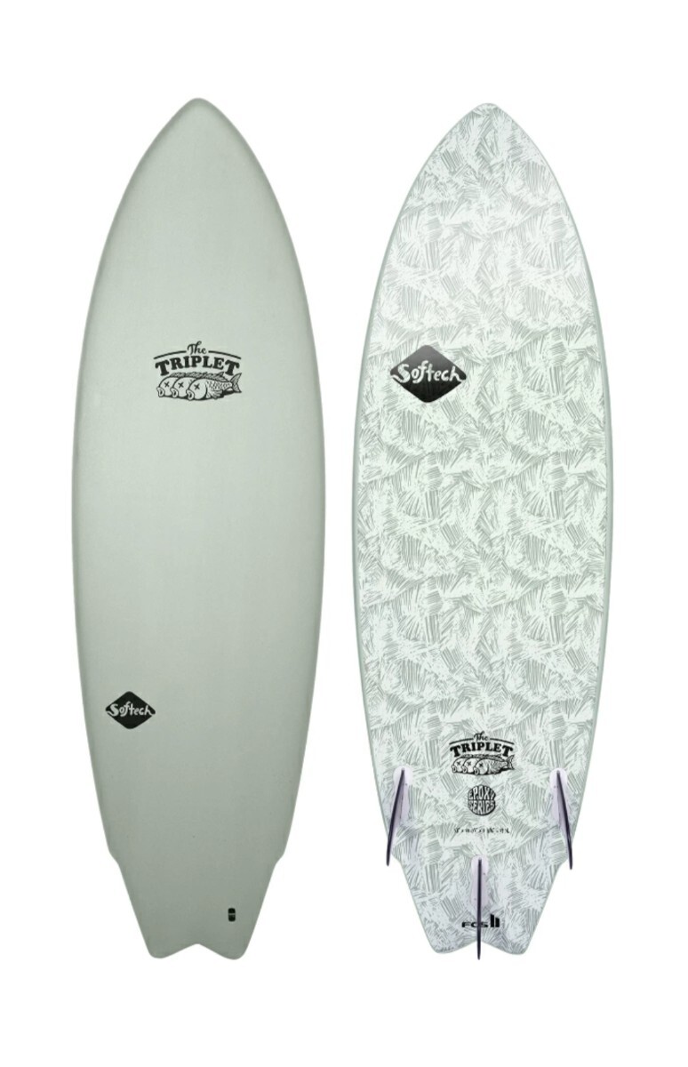 ソフトボード triplet 58 palm ソフテック Softech TRIPLET 5’8” トリプレット ショートボード FCS2 トライフィン サーフボード 小波用拍卖