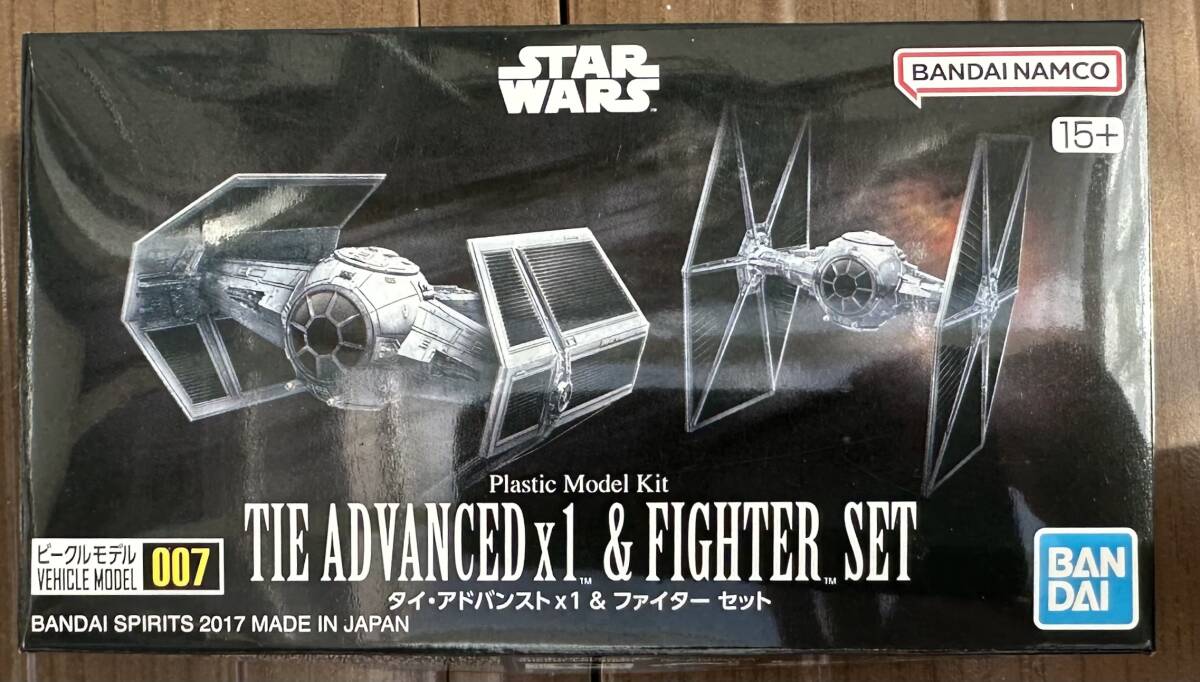 【新品・未組立】『タイ・アドバンストx1 & ファイター セット』 「スター・ウォーズ」 バンダイ(青ロゴ) ビークルコレクションNo.007①拍卖