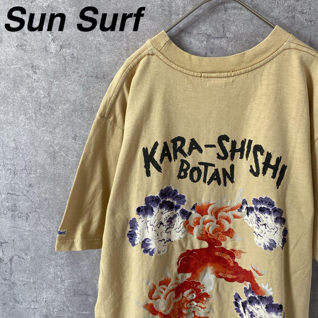 90s Sun Surf USA製 KARA-SHISHI Tシャツ Mサイズ拍卖