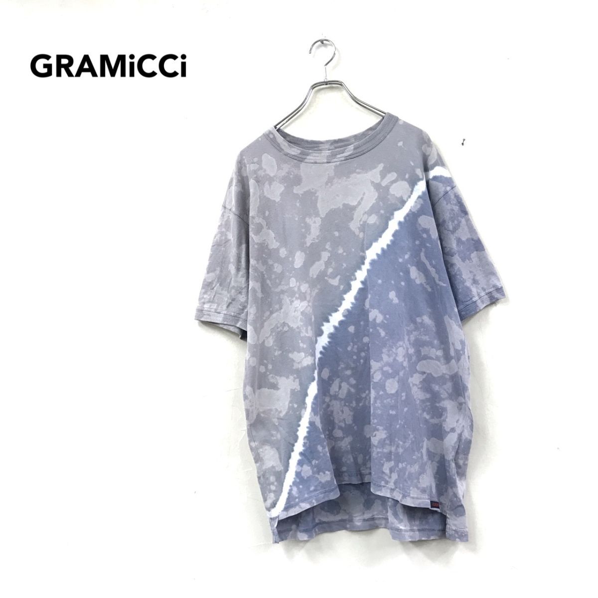 2S3382-D◆old◆USA製 Gramicci グラミチ 半袖Tシャツ カットソー オーバーサイズ ◆sizeL マルチ タイダイ コットン 古着拍卖