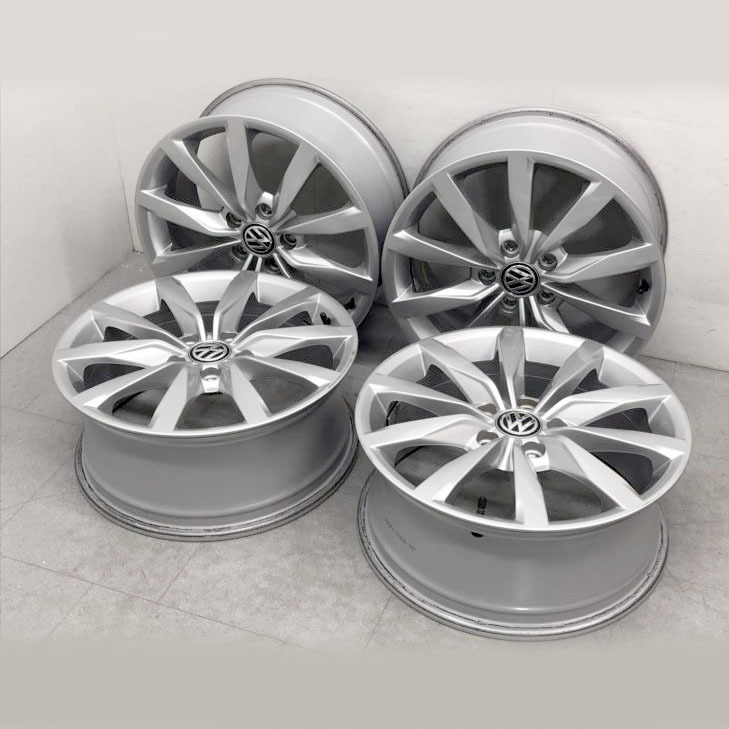 D7600NU 【美品】アルミホイール 4本 フォルクスワーゲン ゴルフ7 ハイライン 17x7J拍卖