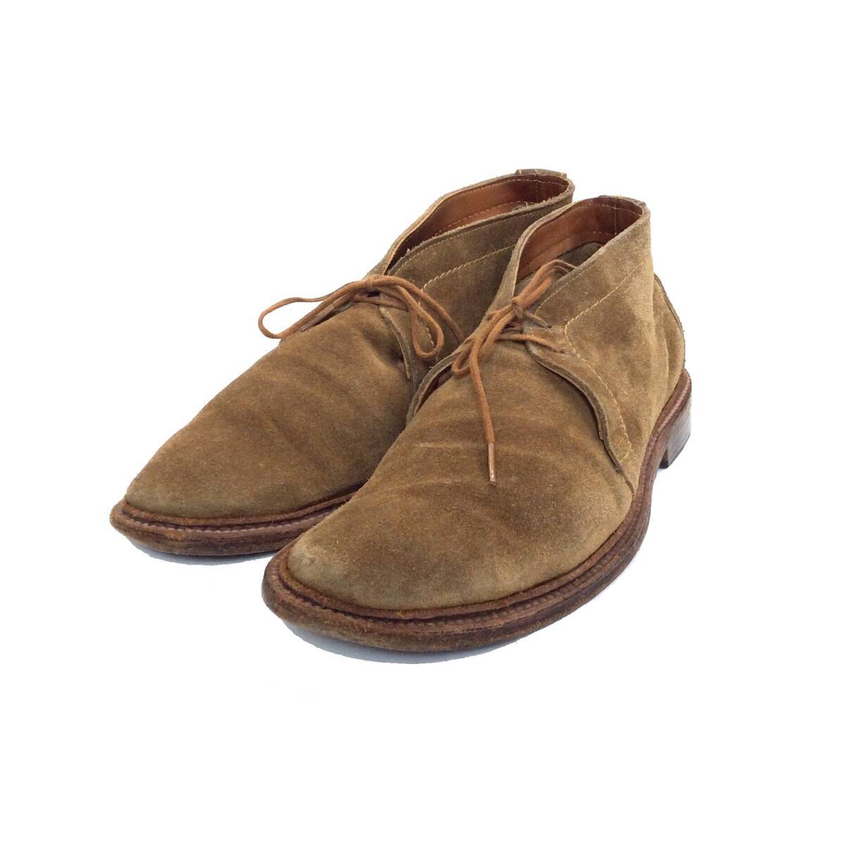 ALDEN オールデン 1493 スウェード チャッカブーツ ドレス シューズ 革靴 ブラウン メンズ 71/2拍卖