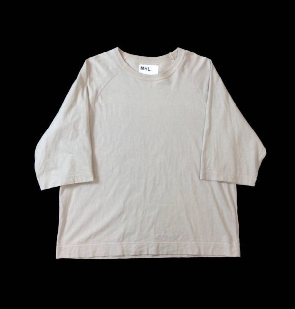 MHL マーガレットハウエル MARGARET HOWELL ラグラン Tシャツ トップス カットソー ベージュ系 メンズ XL拍卖