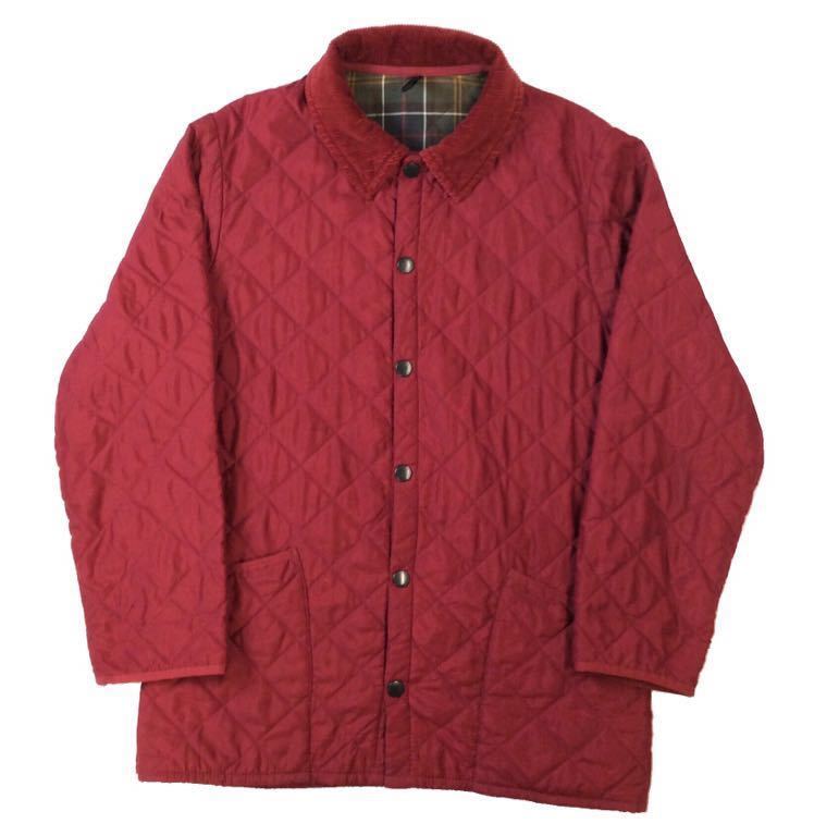 Barbour バブアー キルティングジャケット コート 赤 メンズ拍卖