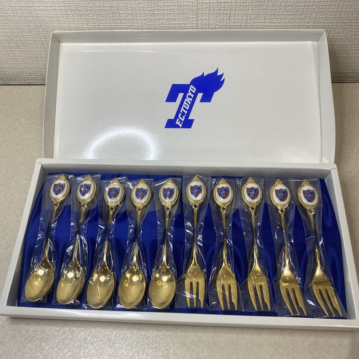 R0810 新品未使用品 希少 FC東京 カトラリーセット 10本セット 拍卖