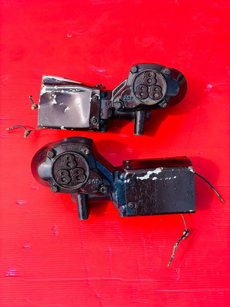 ダンプ コボレーンモーター 田村総業888 20-L 20-R 20F 20f 24V 開閉 減速機 田村 コボレーン 左右セット 動作OK Rei4183拍卖