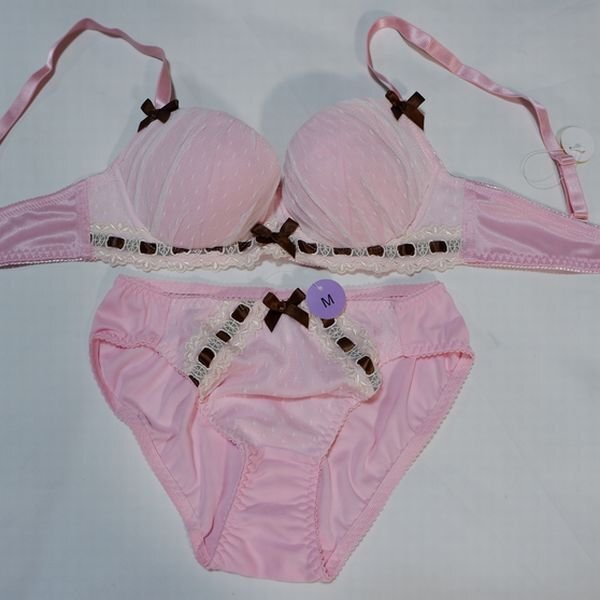Last E75L エレガントリボンレース ブラ&ショーツ ピンク拍卖