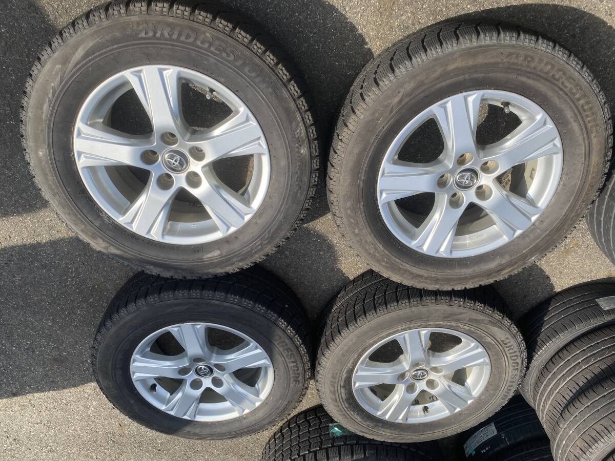 ◆AS823-5◆トヨタ純正◆30系アルファード◆16×6.5J+33◆5H114.3◆ブリヂストン◆VRX◆215/65R16◆98Q◆2018年製◆4本セット◆中古品◆拍卖