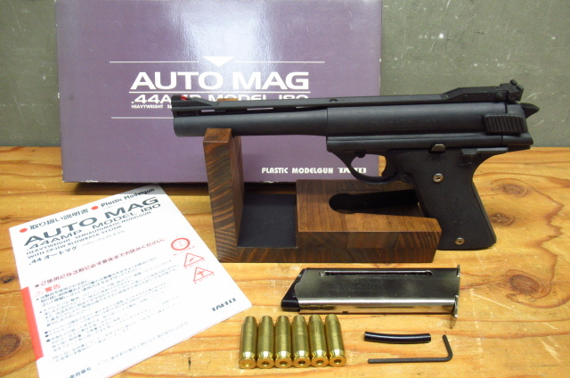 SPGマーク有り TAITO タイトー AUTO MAG .44AMP MODEL 180 オートマグ ブラック HW モデルガン 管理7KH0819D-C1拍卖