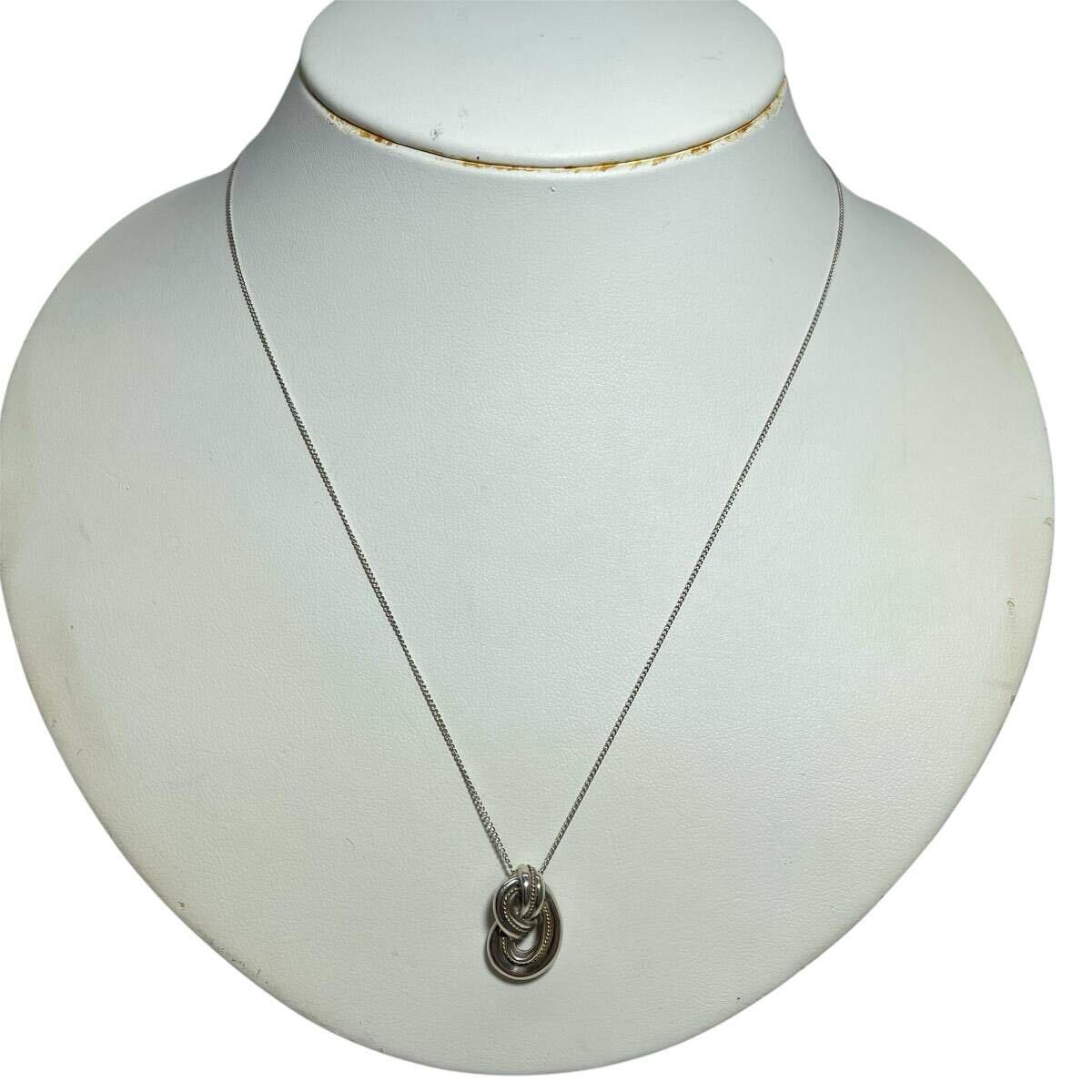 ティファニー ツイストノット ロープ ネックレス 750/925 K18/SV ゴールド/シルバー ヴィンテージ オールド TIFFANY&Co.拍卖