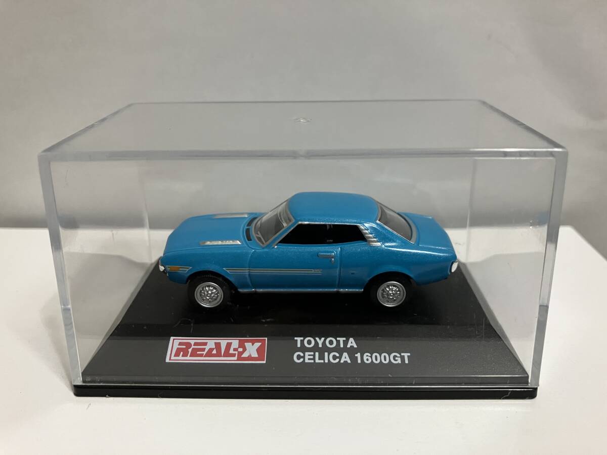 ヨーデル リアル-X 1/72ダイキャストミニカー!トヨタセリカ 1600GT 初代初期型ワンテール ターコイズブルー拍卖