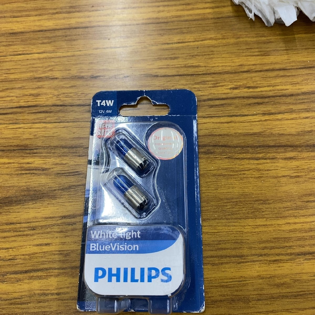 PHILIPS T4W 12V 4W BlueVision 車用バルブ 2個【未使用】※拍卖