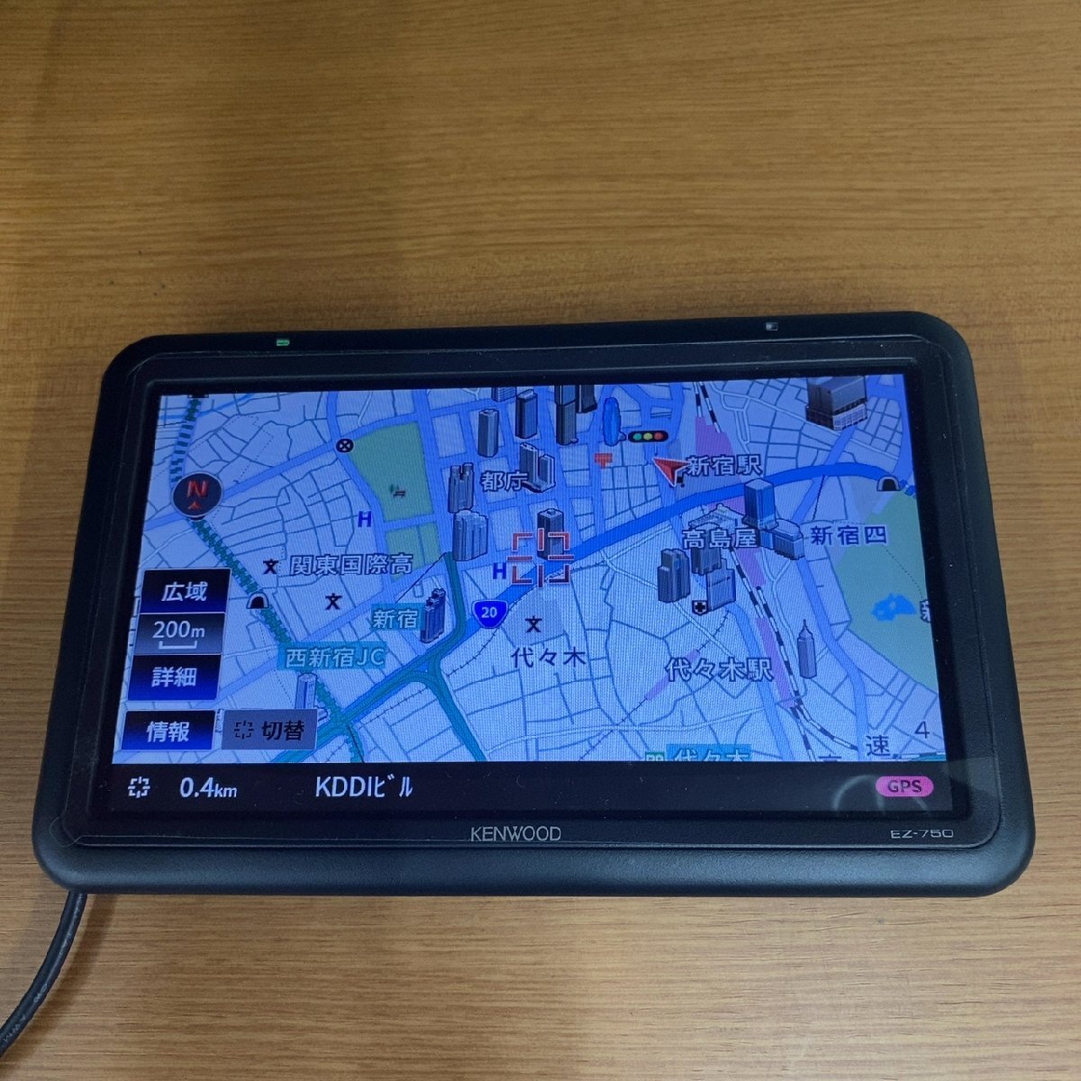KENWOOD ポータブルナビ EZ-750 7V型【ディスプレイ品】拍卖