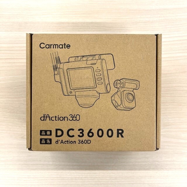 【未使用品】 カーメイト ダクション DC3600R 360D 360度 前後カメラ拍卖