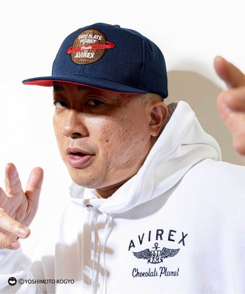 【AVIREX アヴィレックス】刺繍入りベースボールキャップ 《CHOCOLATE PLANET × AVIREX》SPECIAL BASEBALL CAP / チョコレートプラネット拍卖
