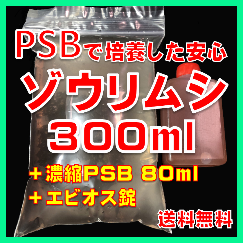 ★送料無料★PSBで培養したゾウリムシ種水300ml+濃縮PSB80ml+エビオス30錠+培養説明書 メダカの針子、稚魚、幼魚、越冬中にも安心。拍卖