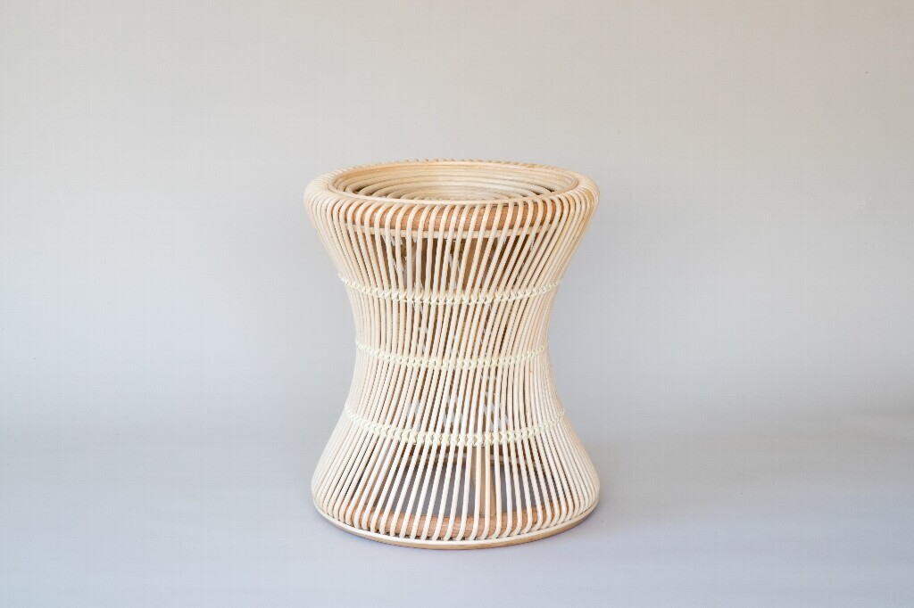 上質ラタンスツール ナチュラル 直径37X高さ43cm(ST10NA)拍卖