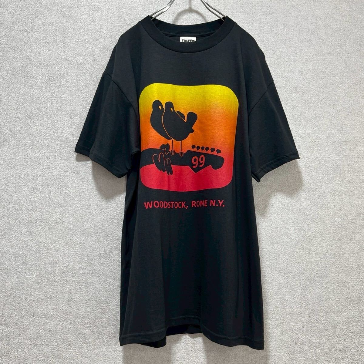 【ミントコンディション】90's WOODSTOCK Tシャツ ブラック L拍卖