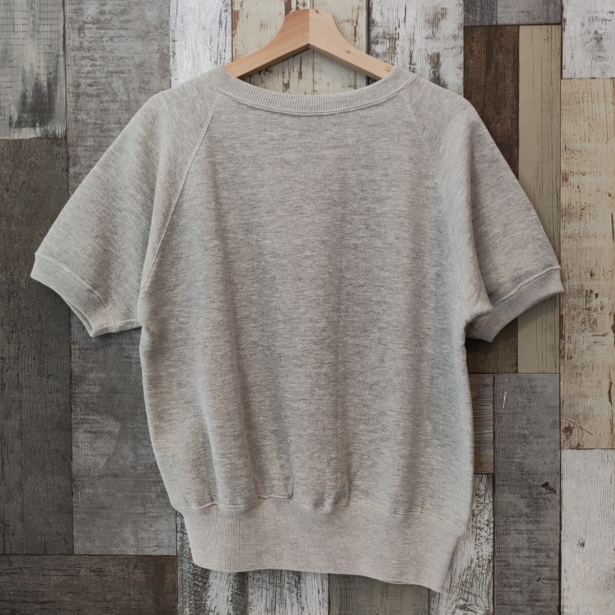 ☆DEAD STOCK 1960s~ S/S Sweat 半袖スウェット 霜降りグレー デッドストック拍卖