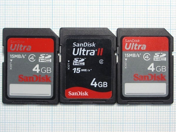 ★SanDisk SDHCメモリーカード 4GB 3枚 中古★送料85円・185円拍卖