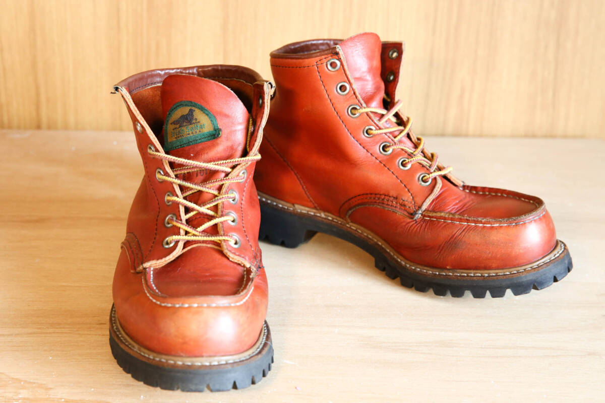 【 希少♪ 】半円犬タグ RED WING レッドウィング アイリッシュセッター 8175 US7 EワイズOro-Russet 赤茶 オロラセット ビンテージ拍卖