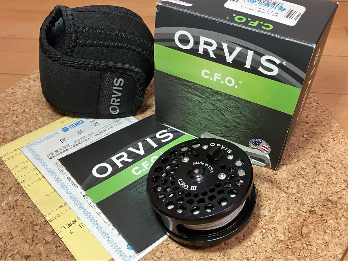★即決!稀少 オービス C.F.O. 3 フライリール 美品 機関好調 箱・ソフトケース付き ORVIS CFO 3 fly reel ★拍卖