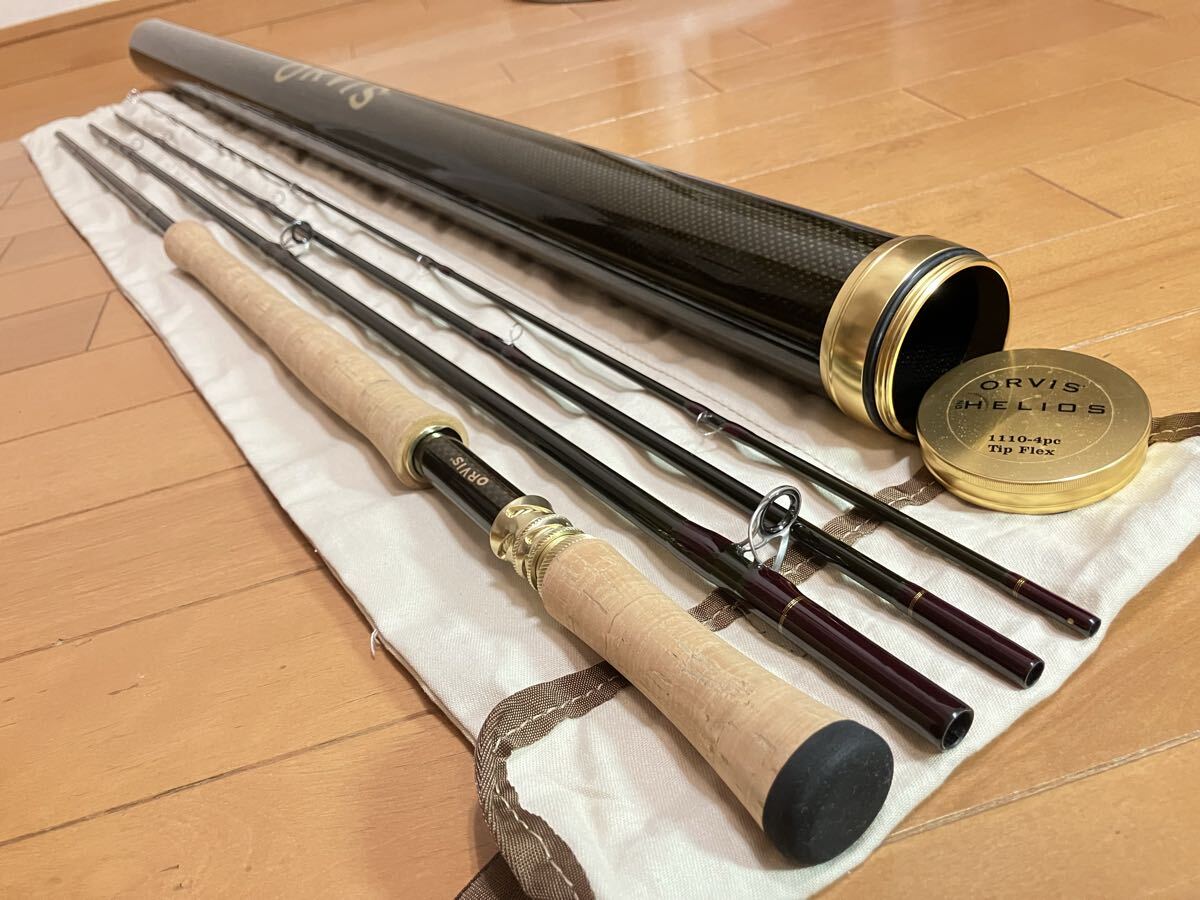 ★即決!稀少 オービス ヘリオス ZG 1110-4pc Tip 9.5 Flex ヘリオス 美品!梱包費無料 ケース袋付き ORVIS HELIOS 11' #10 4P 5.5/8oz ★拍卖