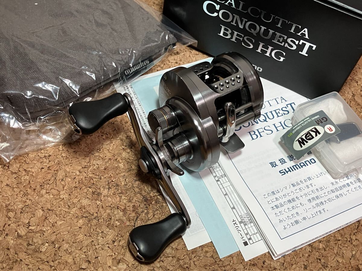 ★即決!稀少 シマノ 17 カルカッタコンクエスト BFS HG KDW オフセットクラッチ カスタム 美品! 箱袋付 CALCUTTA CONQUEST 渓流ベイト★拍卖