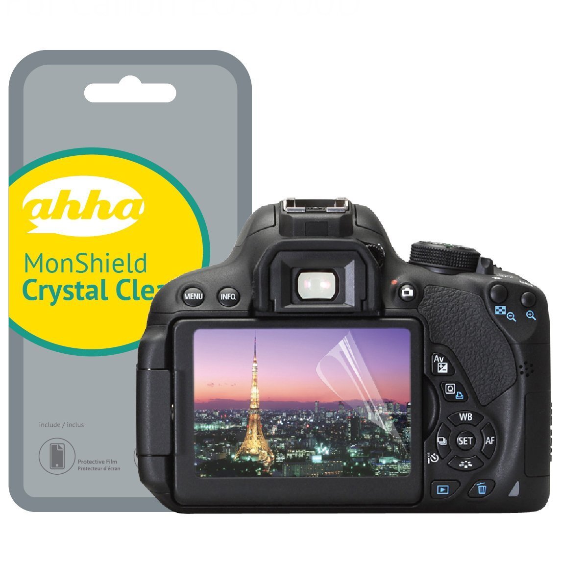 即決・送料込)【透明度の高い液晶保護フィルム】ahha CANON EOS Kiss X7i MonShield Crystal Clear 液晶保護フィルム モンシールド拍卖