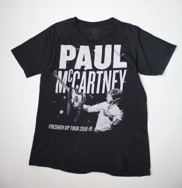 【Paul McCartney】ポール・マッカートニー 2018-19 FRESEN UP TOUR ツアーTシャツ グッズ (S) 半袖 黒拍卖