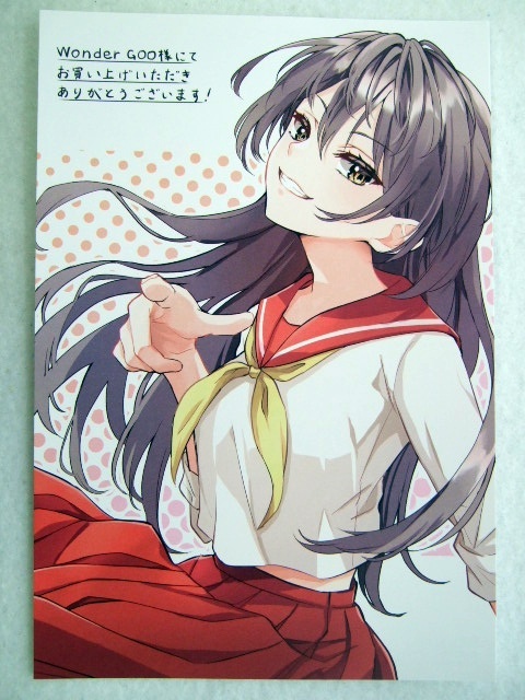 ワンダーグー 限定 姉が最強すぎて女装せざるをえない僕。 1巻 ポストカード 250809 特典 WonderGOO 非売品 イラストカード 六井調拍卖