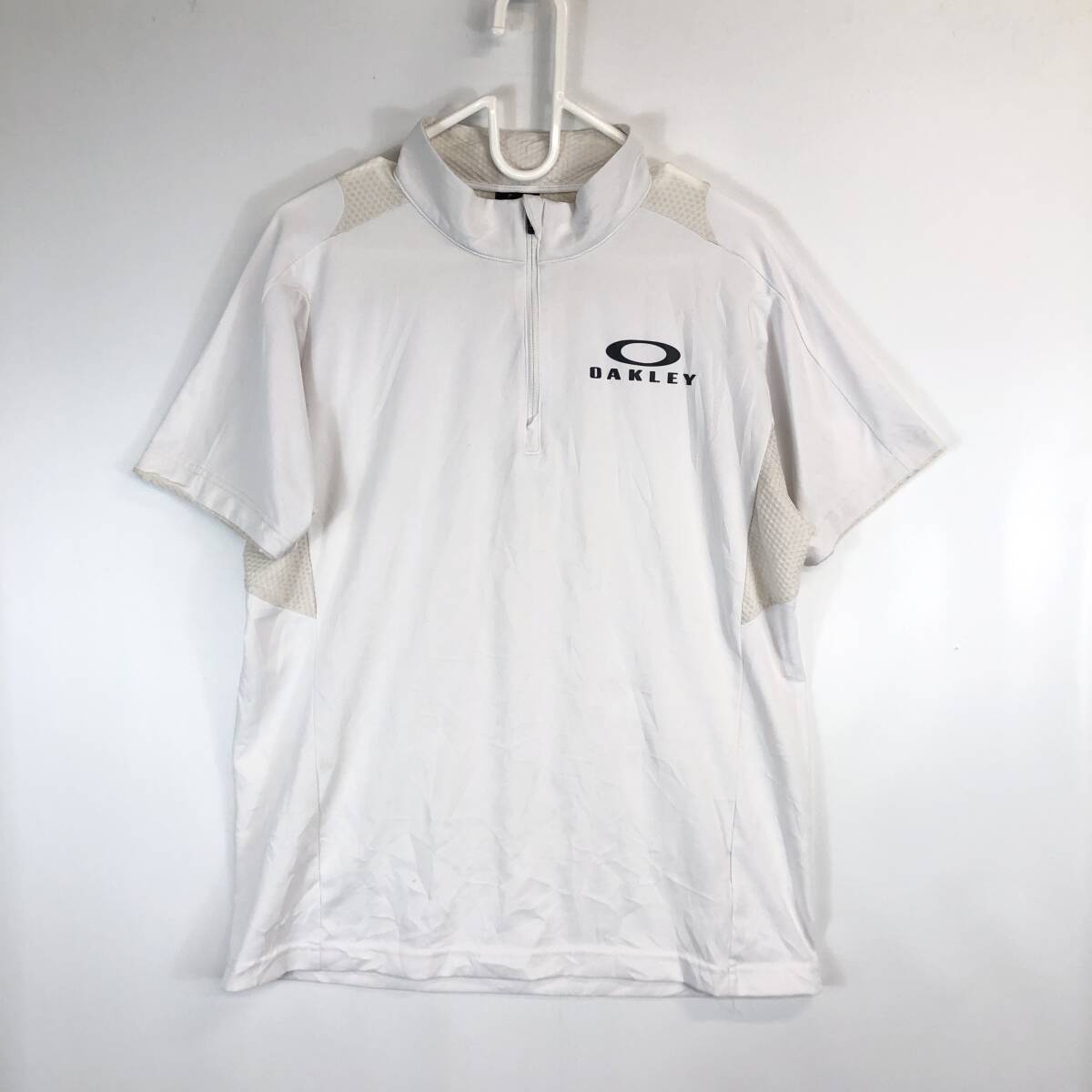 OAKLEY オークリー ハーフジップ 半袖シャツ Lサイズ 速乾 434195JP拍卖