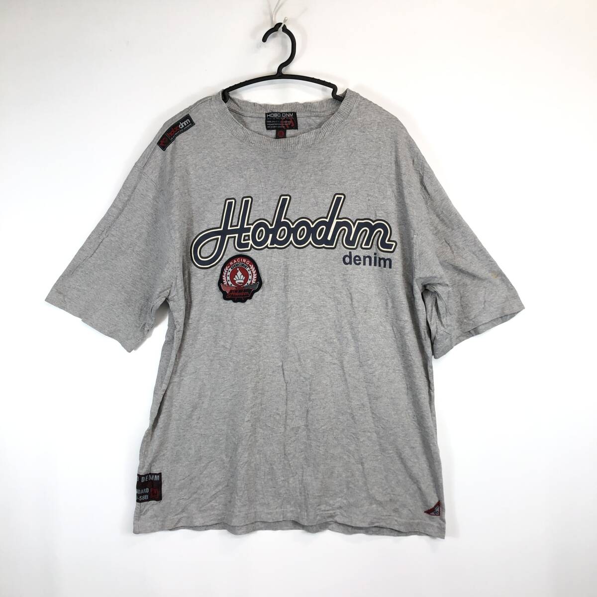HOBO DENIM 半袖Tシャツ グレー 3Lサイズ 5403-497 00s拍卖