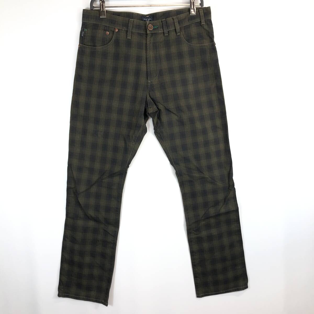 Paul Smith ポールスミスジーンズ コットンパンツ チェック柄 651G XLサイズ拍卖