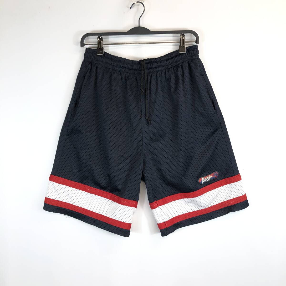 90s KANI カナイ 裏地付き ナイロンハーフパンツ メッシュ拍卖