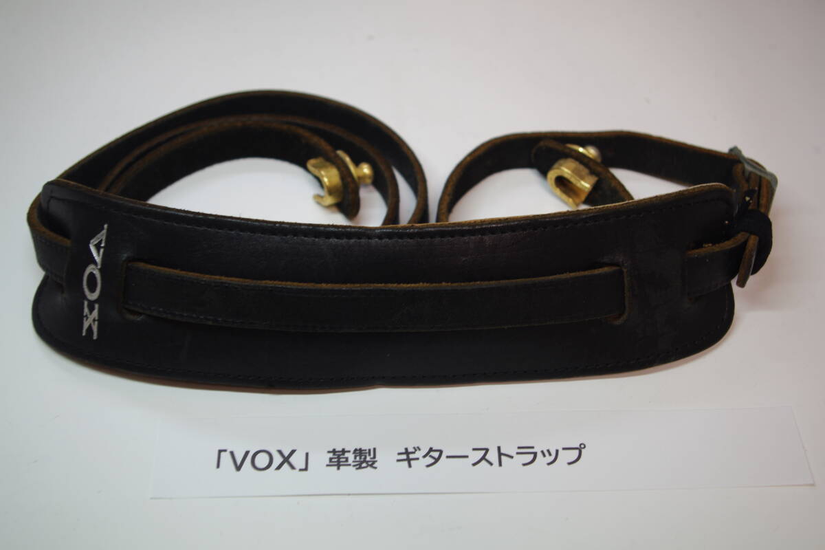 ギターストラップ VOX 60s Vintage Strap BK ギターストラップ 革 ■JHD4拍卖