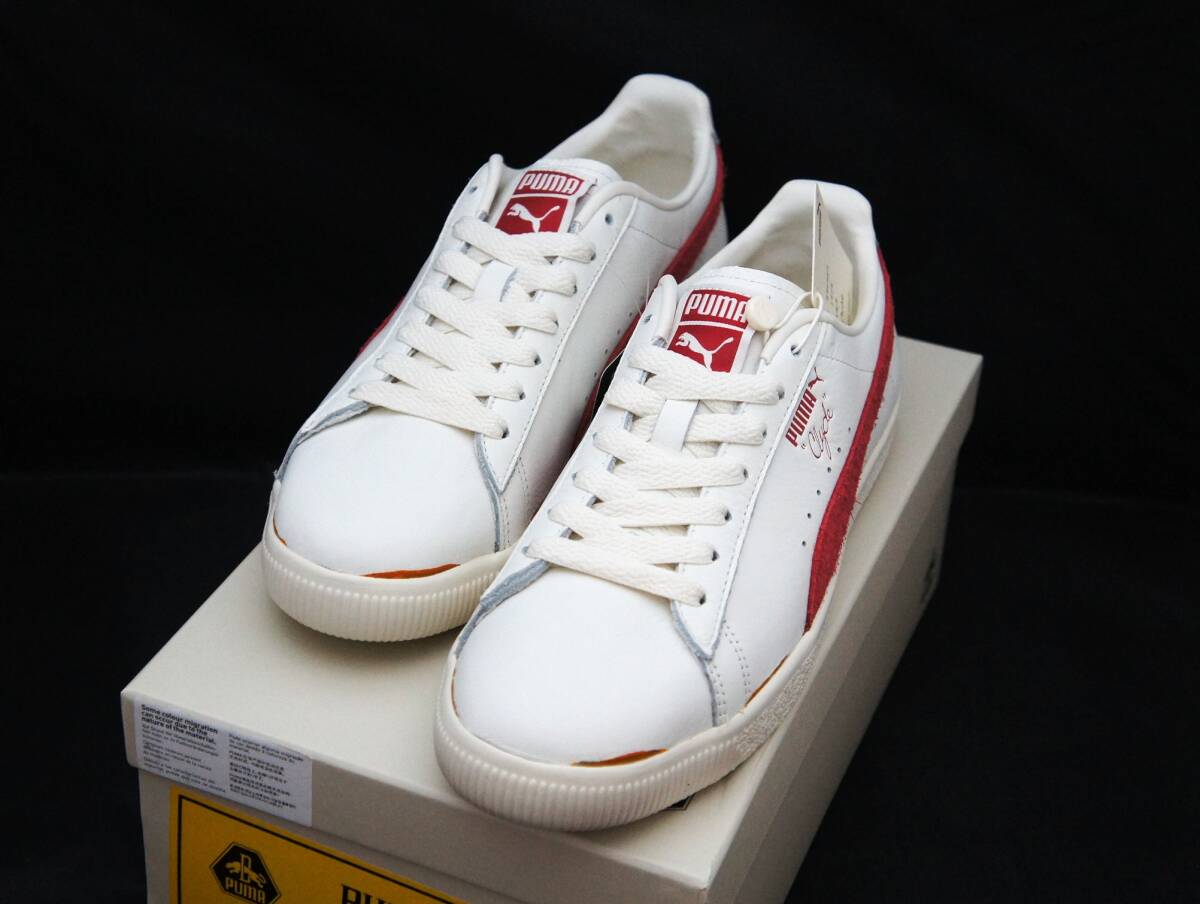 SALE!【新品】US10 28cm PUMA プーマ CLYDE Neverworn Ⅲ クライド ネバーウォーン 3 WARM WHITE/CLUB RED 国内正規品拍卖