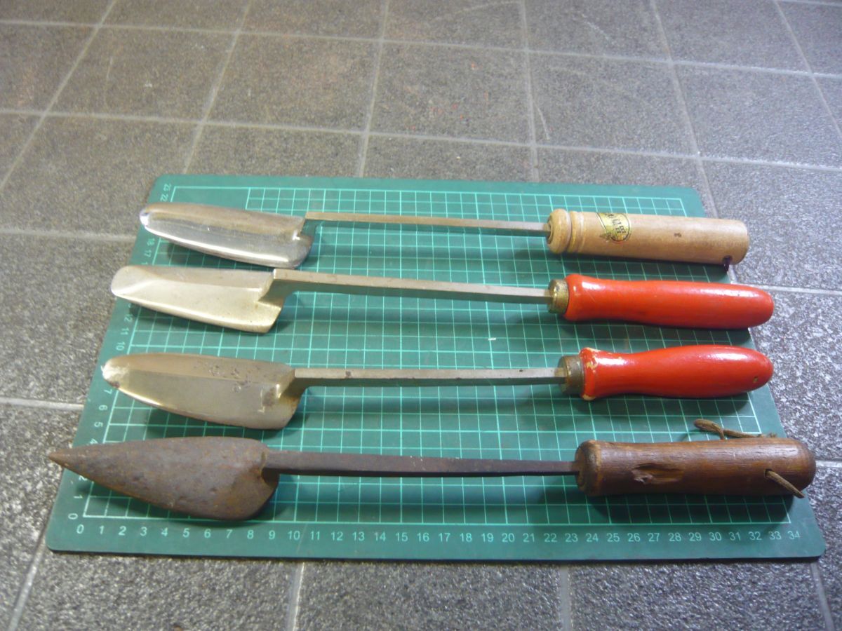 GG267 和裁コテ4点まとめてお得セット 全長約 34.5~37cm 着物 和装 古道具 アイロン へら 昭和レトロ/80拍卖