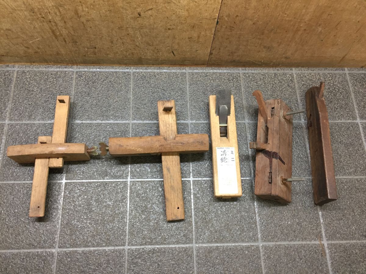 GG292 建具鉋 5点まとめてお得セット ハンドツール 各種色々 大工道具 手工具 /100拍卖