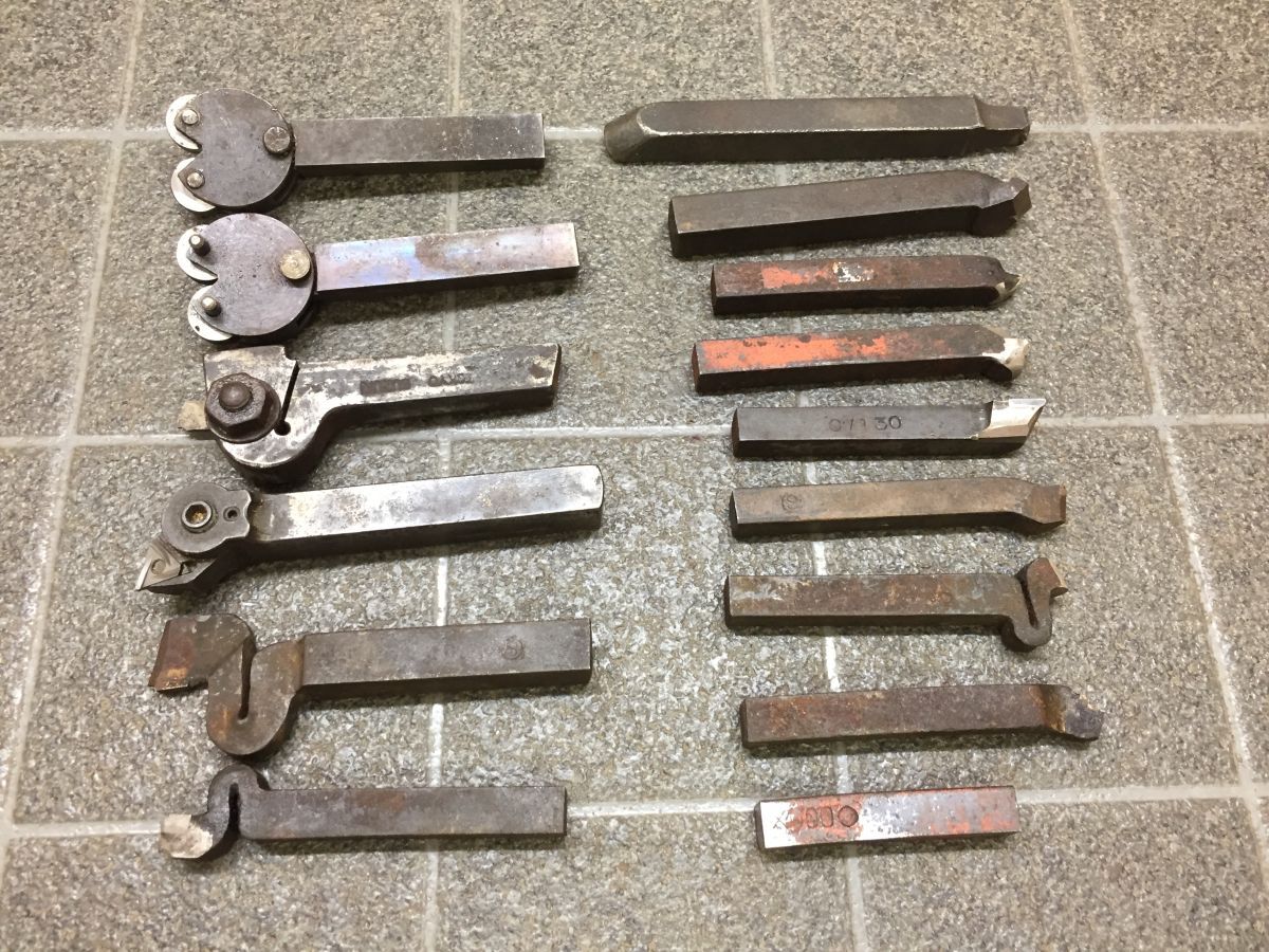 HH160 施削用バイト等15点まとめて 各種色々 旋盤 機械 旋盤加工 金属 加工 お得セット/80拍卖