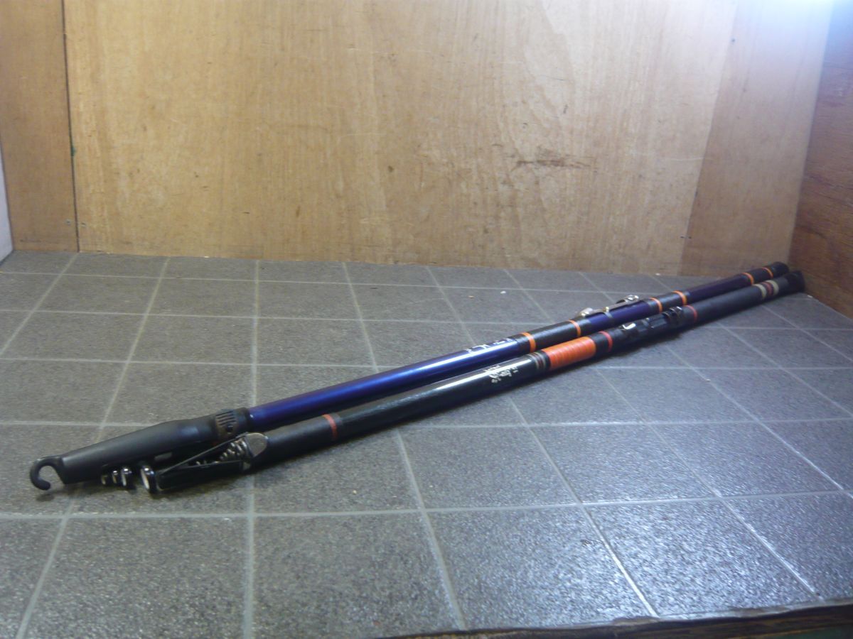 HH025 海用竿 磯竿 NGK太陽30-3 デラックス浜島15 2本セット /140拍卖